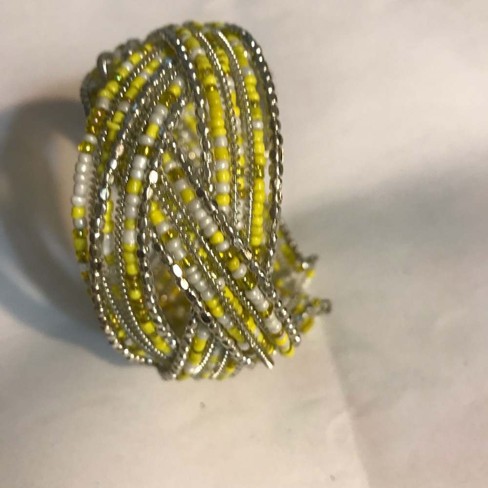 Fashion Bracelets (yellow or blue) NWOT